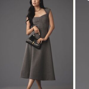 Anthropologie Heathered
Sweetheart Midi Dress